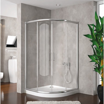 90x90 Oval SüperLüx Cam Duşakabin